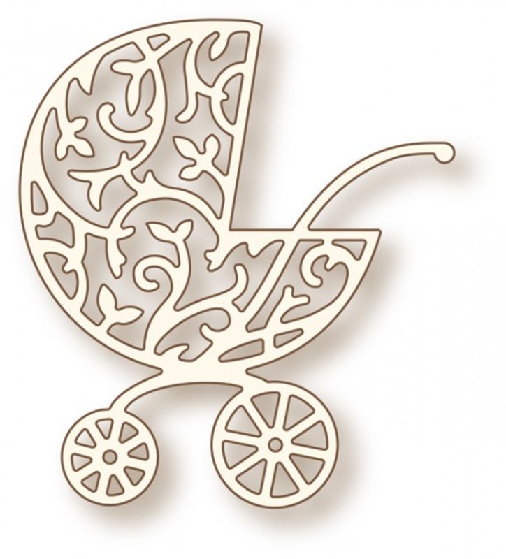 Wild Rose Studio - Ornate Pram Specialty Die
