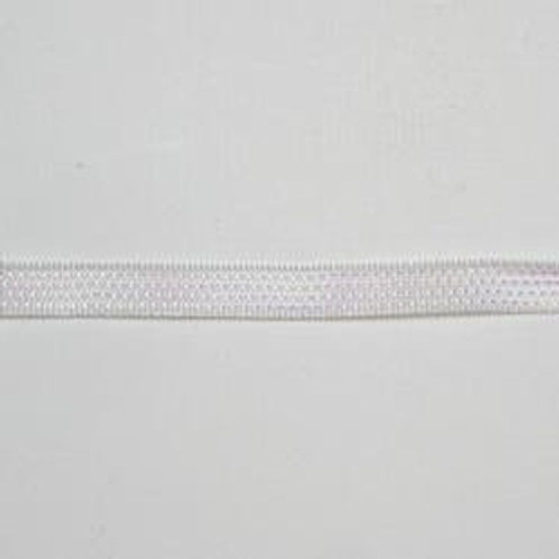 sheer bånd m/shimmer - hvit  7mm