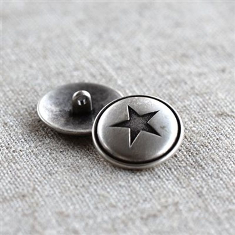 Antik sølvstjerne 20 mm
