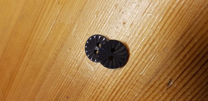 Hovedbilde Knapp  Blomst  13mm  Mørk ...