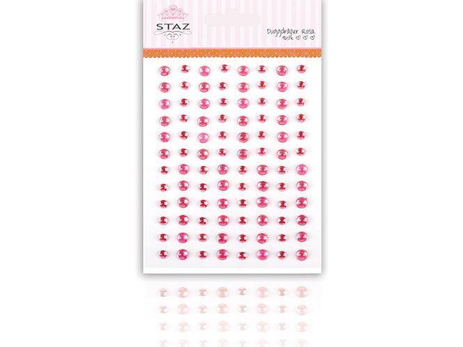 Hovedbilde Duggdråper m/lim -Rosa - ...