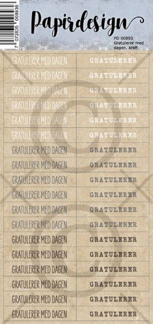 Hovedbilde Papirdesign - GRATULERER MED ...