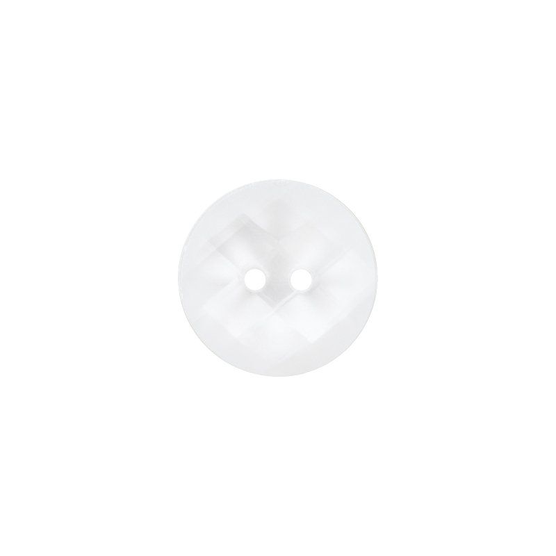 Knapp 454155  2-hulls 13mm  12 Hvit