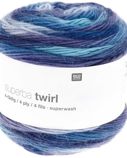 Superba Fair Isle 4 ply, Blue-Green